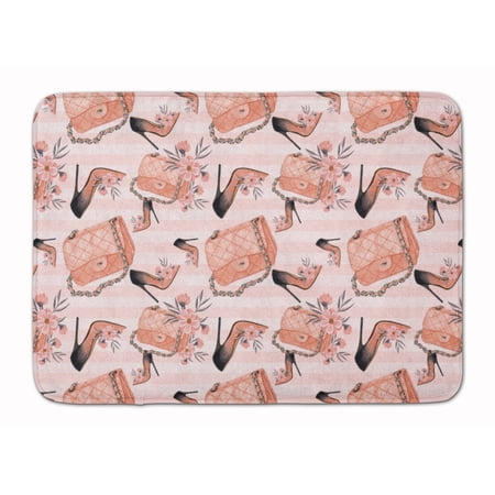 Fashion Diva Shoes and Purses Machine Washable Memory Foam Mat