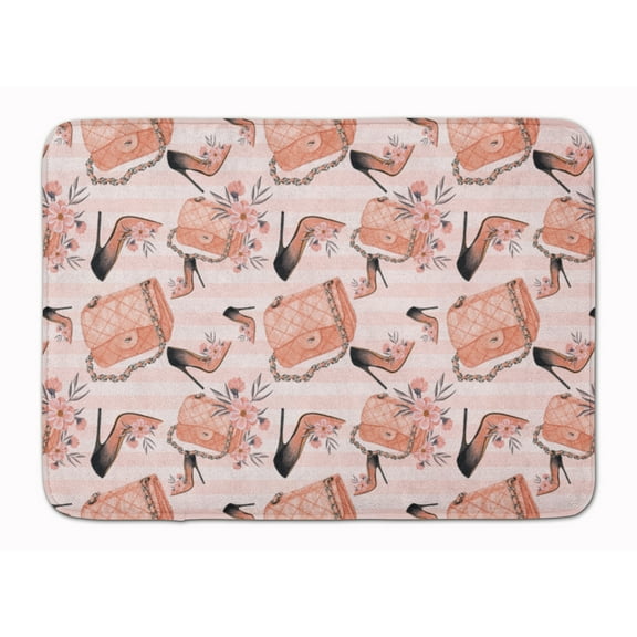 Fashion Diva Shoes and Purses Machine Washable Memory Foam Mat