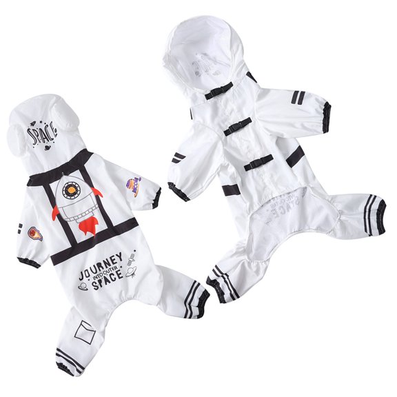 Fashion Dog Rain Jackets Weatherproof Breathable Rainwear with Space Suit Design For Rainy Day Walking And Hiking