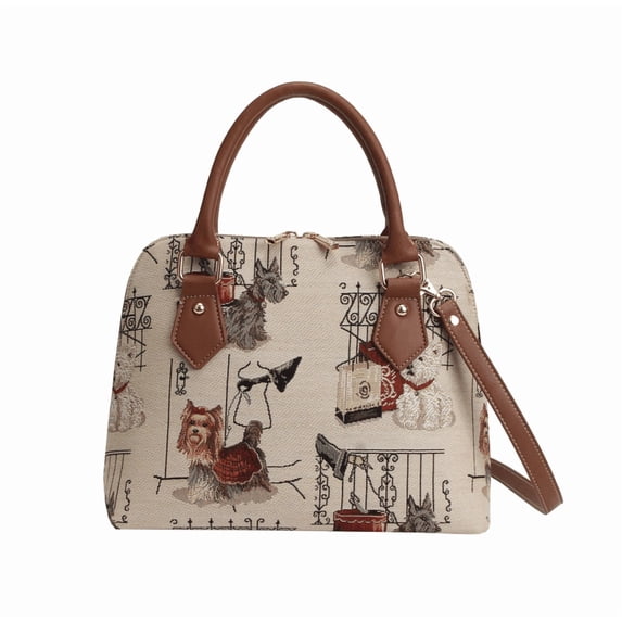 Fashion Dog Top Handle Purse Bag