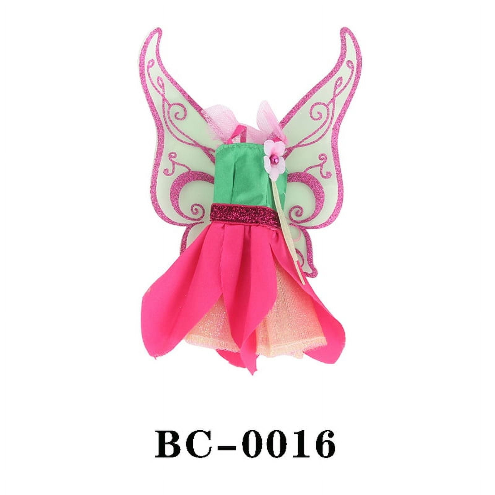 Fairy Costume With Wings Doll Heless Butterfly Fairy Doll Dress  For 11-14  Inch (28-35cm) Dolls With Wings 11-14 Inch Doll Dress
