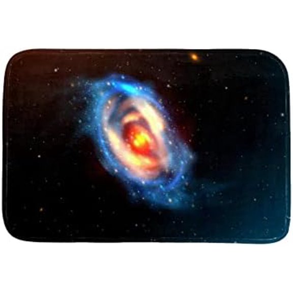 Fashion Doormat Bathroom Rugs Welcome Mat Galaxy Starry Sky Non Slip Ultra Absorbent for Indoor Entrance Floor Kitchen Home Decor 16x24 Inch