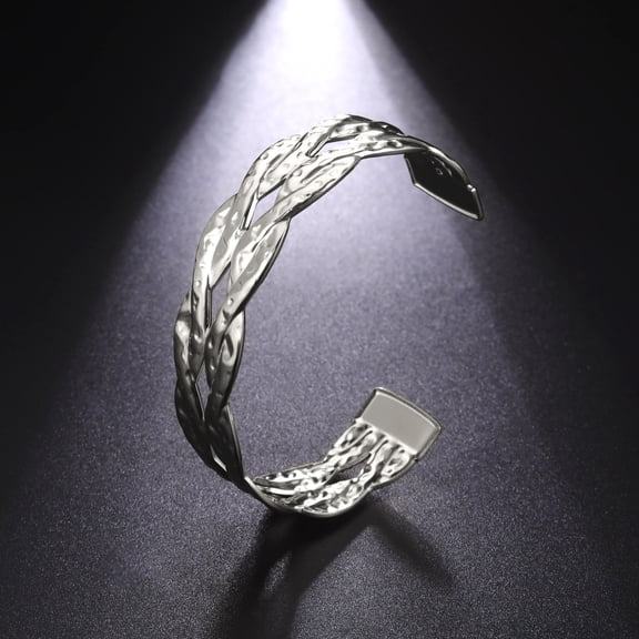 Fashion Double Twist Open Luxury With Fashion Bracelet