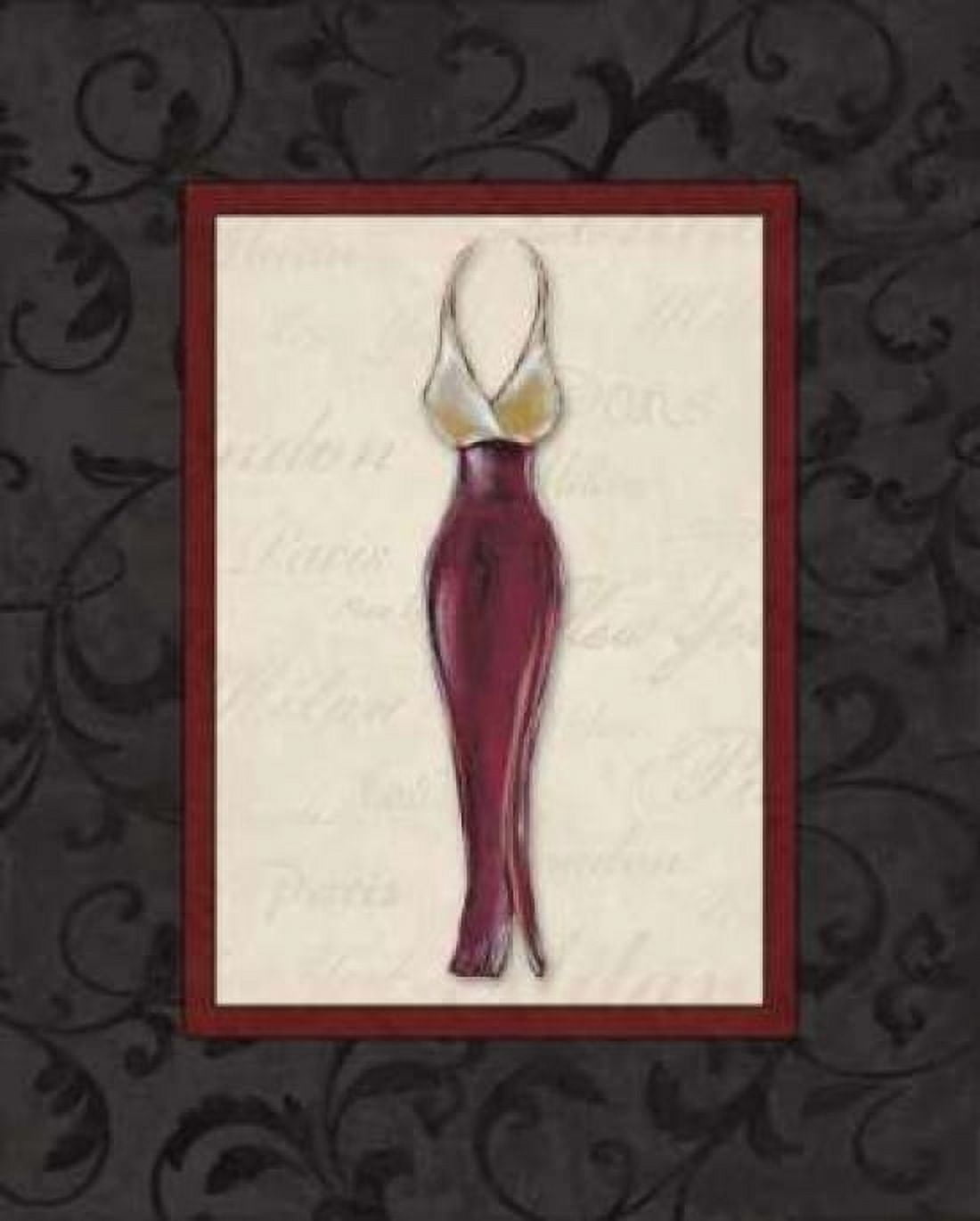 Fashion Dress II Canvas Art - Susan Osborne (24 x 30)