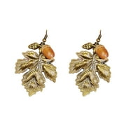 ✪ Fashion Drop Dangle Earrings for Women Girls Vintage Wood Acorn Pendant Jewelry Earrings Christmas Party Charm Gift