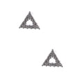 thumbnail image 1 of Fashion Earring Silver Plating Tirangle Cubic Zirconia Stud Earrings, 1 of 1