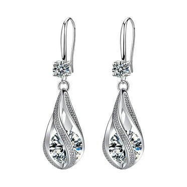 Fashion Earrings Stainless Steel Round Earrings Women Creative Earrings Diamond Dangling Earrings For Women And Hoop Earrings Earrings Pencil Earrings Small Earring Studs Rose Statement