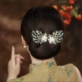 thumbnail image 1 of Fashion Elegant Alloy Flexible Non-slip Hair Styling Tool Hair Bun Roller Flower Hair Clip Lazy Hair Curler Twist Hairstyle Bun 8, 1 of 8