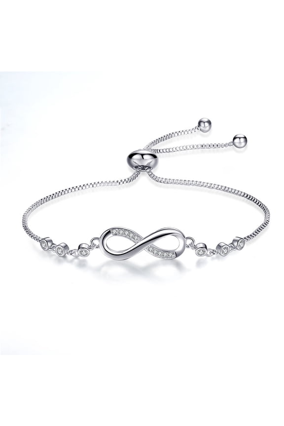 Fashion Elegant Diamond Charm Bracelet 8 Shape Geometric Bracelet