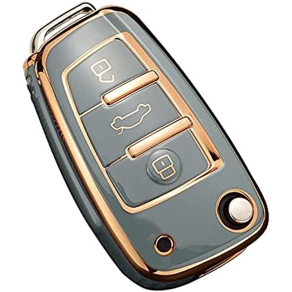 Fashion Elegant Key Fob Cover for Audi Q3 Q7 A3 A1 TT R8 Keyless Remote Keychain Holder Soft TPU Key Protector Case Shell