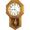 thumbnail image 1 of Fashion Elliott Oak Finish Quartz Wall Clock (13.5 X 3.75) Made In China gl6515, 1 of 4