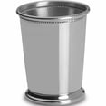 thumbnail image 1 of Fashion Empire Polished Pewter Beaded Mint Julep Cup (3.25 X 3.25) Made In United States -Jewelry By Sweet Pea, 1 of 4