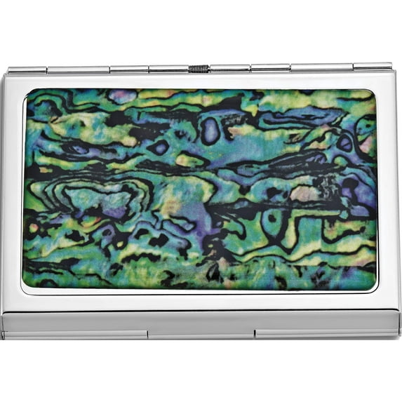 Fashion Enameled Cardcase With Abstract Design (2.75 X 3.75) Made In China gm12286