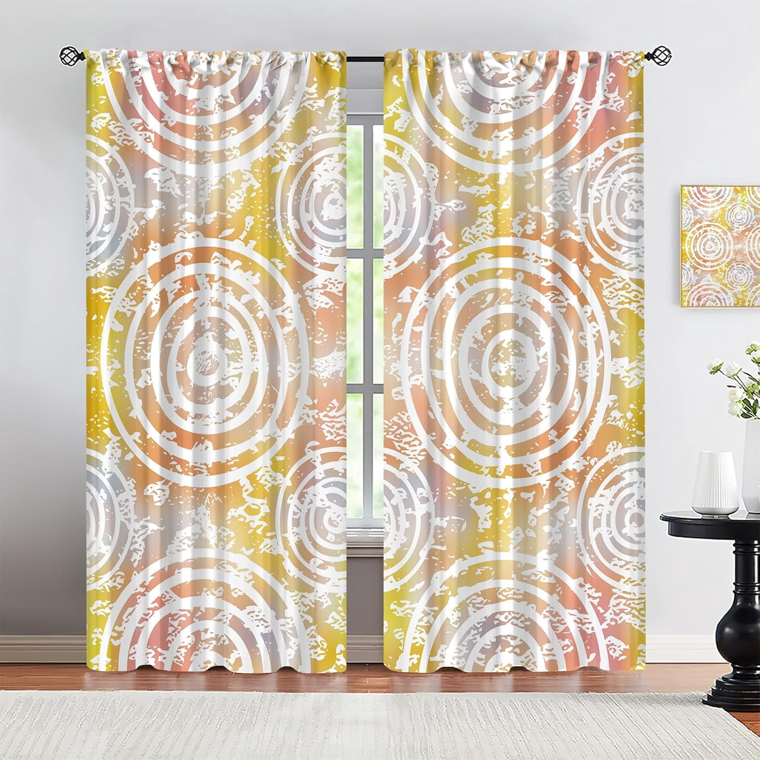 Fashion Ethnic Curtains, Mid-Century Bohemian Style Blackout Curtains ...
