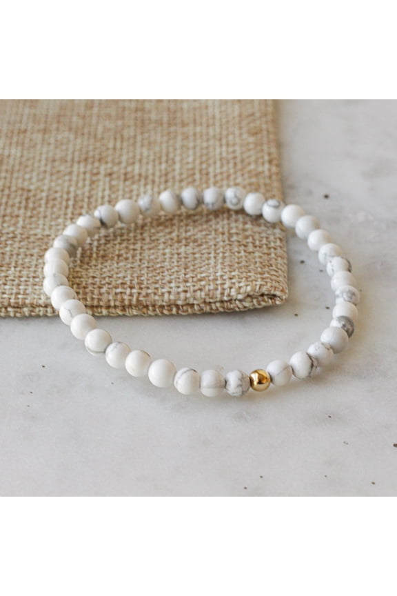 Fashion Exquisite Natural Stone Beads Elastic String Women's Bracelet