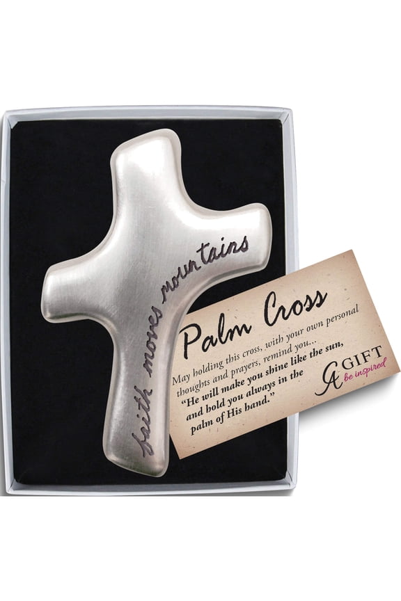Fashion Faith Moves Mountains Palm Cross (2.75 X 2) Made In El Salvador gm18253