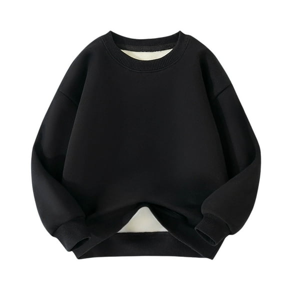 Fashion Children Sweatshirt Oversized Fall and Winter Children's Fleece and Thickened Sweater Warm Outer Wear Long sleeve Top Capless Sweater New arrivals