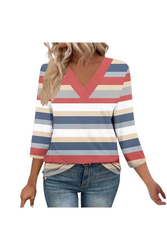 Fall Shirt Womens Shirts Fall Women's Tops 3/4 Sleeve Loose Fit Womens Blouses Items Ordered by Me