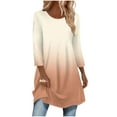 thumbnail image 1 of Spring Shirts for Women Women's Tops Casual Womens Tops 3/4 Length Sleeves Casual Women's Blouses Reorders, 1 of 6