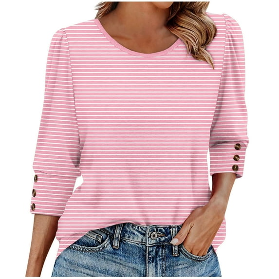 Fashion Fall Saving My Items Women's Boho Tops for Fall Women's Tops Dressy Casual Fall Womens 3/4 Sleeve Shirts Women's Blouses Casual Plus Size my order