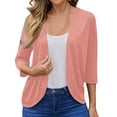 thumbnail image 1 of My Items Womens Tops Loose Fit Women's Tops and Blouses Plus Size 3/4 Sleeve T Shirts for Women Womens Blouses Dressy Button down reorder items, 1 of 9
