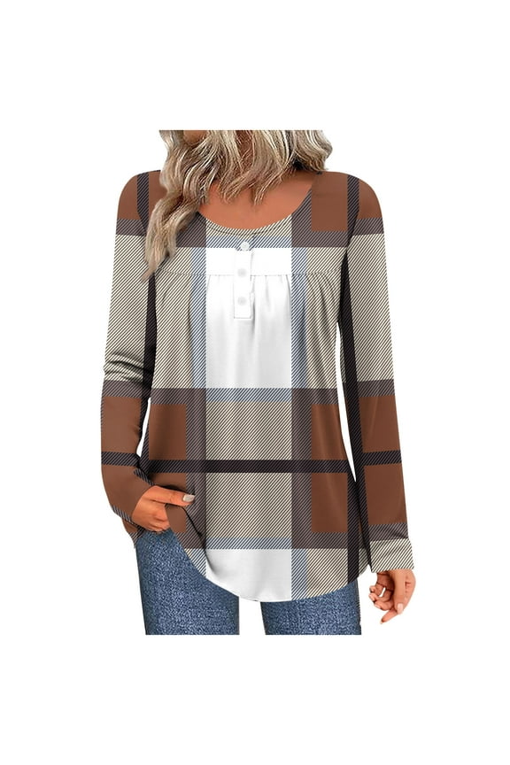 Lightweight Long Sleeve Shirts for Women Spring Womens Tops Trendy 2026 Pullover Plus Size Tops Spring My Items
