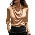 thumbnail image 1 of Long Sleeve Blouses Work Women's Tops Plus Sized Pullover Plus Size Blouses My Items, 1 of 6