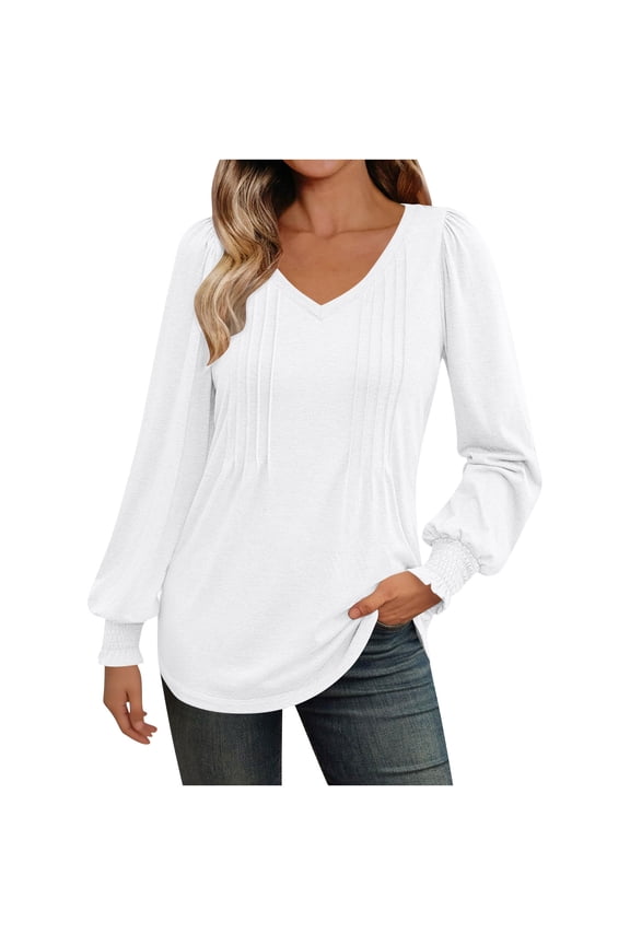 Fashion Fall Saving Long Sleeve Fall Shirts for Women 2025 Women's Shirt Pullover Plus Size Blouses for Women Fall My Order My Items