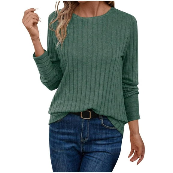 Long Sleeve Fall Shirts for Women 2025 Womens Tops Casual Plus Size Pullover Oversized Tops for Women Loose Fit My Items My Order