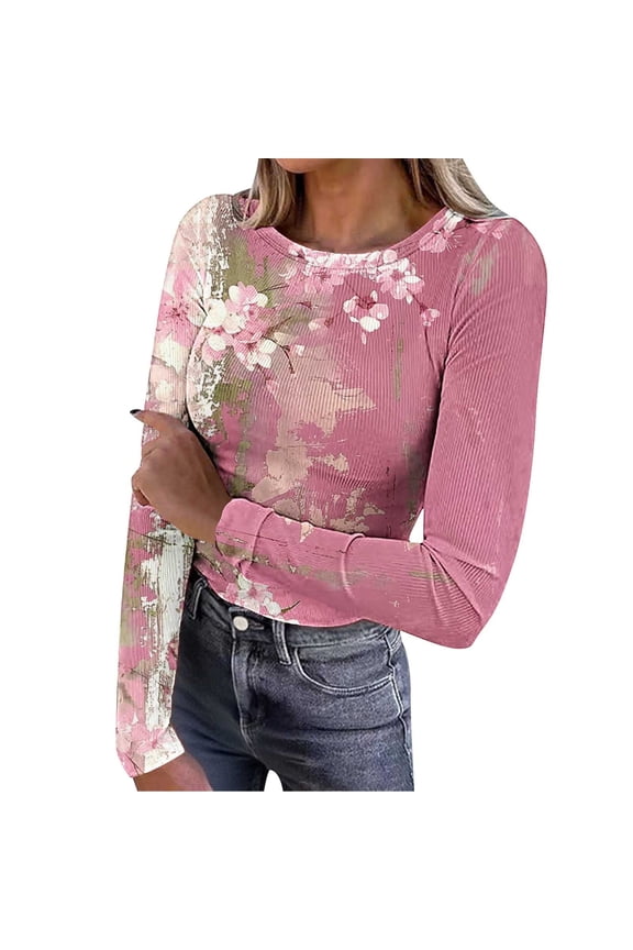 Long Sleeve Spring Shirts for Women Womens Shirts Casual Pullover Spring Tshirts Shirts for Women Oversized My Items