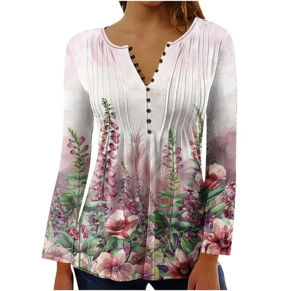 Long Sleeve Shirts for Women Casual Loose Womens Shirts Casual Spring Pullover Oversized Tops for Women Loose Fit My Items