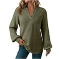 thumbnail image 1 of Long Sleeve Shirts for Women Fall Fashion 2025 T Shirts for Women Trendy Pullover Plus Size Blouses My Order My Items, 1 of 8