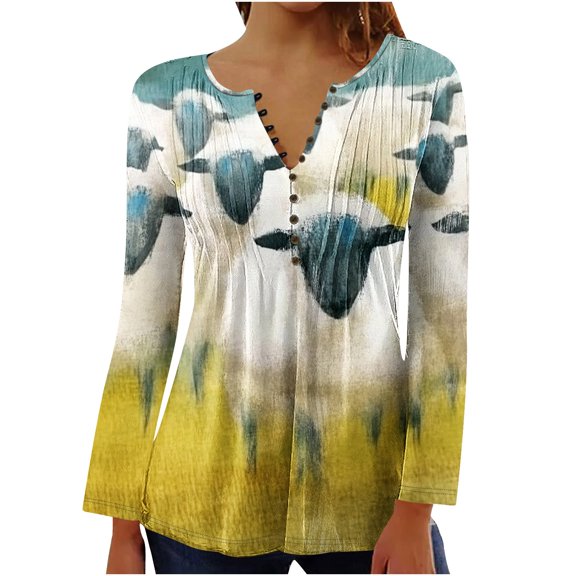 Fashion Fall Saving Long Sleeve Shirts for Women Fall Fashion 2025 Women's Tops Casual Pullover Tops for Women Fall Work My Items My Order