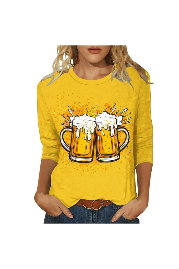 My Items Fall Top Womens Shirts 3/4 Sleeve Tops for Women Blouses Reorders