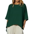 thumbnail image 1 of Plus Size Fall Blouse for Women Womens Shirts Plus Size Tunic Womens 3/4 Length Sleeve Tops Plus Size Women's Blouses My Items, 1 of 5