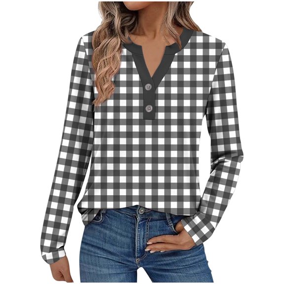 Pohista Crew Neck Sweatshirts Women Shirts Long Sleeve Shirts Fall Shirts My Items in Cart