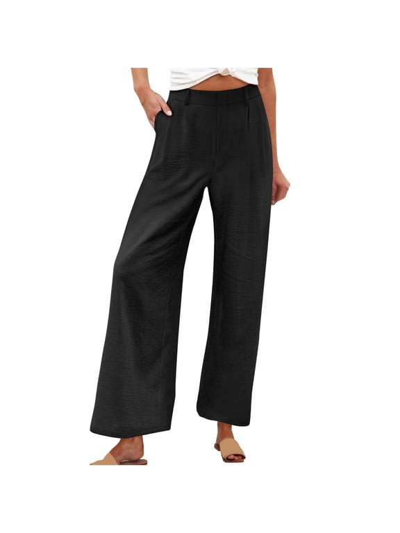 Trousers Pants for Women Black Wide Leg Pants Women Petite Wide Leg Sweatpants Women Petite Plus My Items