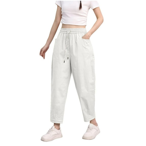 Pohista Wide Leg Trouser Jeans for Women Cargo Pants Women Work Womens Sweatpants Plus Size reorder items