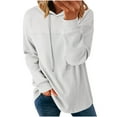 thumbnail image 1 of Thin Long Sleeve Shirts Women for Spring Women's Shirt Pullover Shirts My Items, 1 of 8
