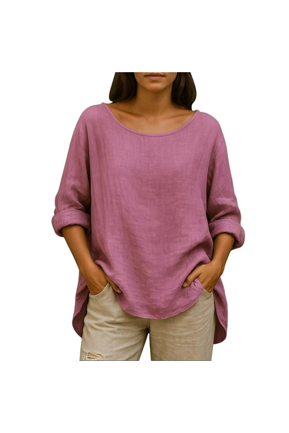 Fashion Fall Saving Women's Blouse Womens Shirts Fall 3/4 Sleeve T Shirts for Women Plus Womens Blouses Fall My Items ordered