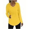 thumbnail image 1 of Women's Fall Blouses Long Sleeve Tshirts Shirts for Women Pullover Plus Size Sweatshirt Tops for Women My Items My Order, 1 of 7