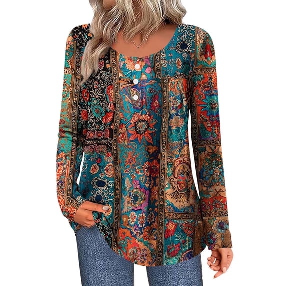 Women's Spring Blouses Long Sleeve Womens Tops Casual Plus Size Pullover Shirts for Women Graphic My Items