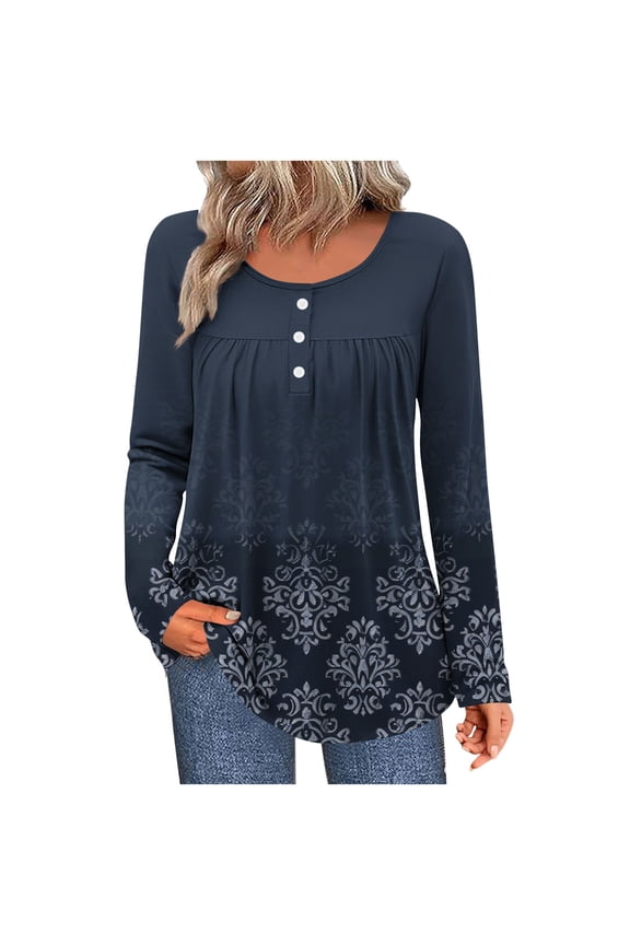 Women's Tops Dressy Casual Long Sleeve Womens Shirts Trendy Spring Pullover Plus Size Tops for Women Spring My Items