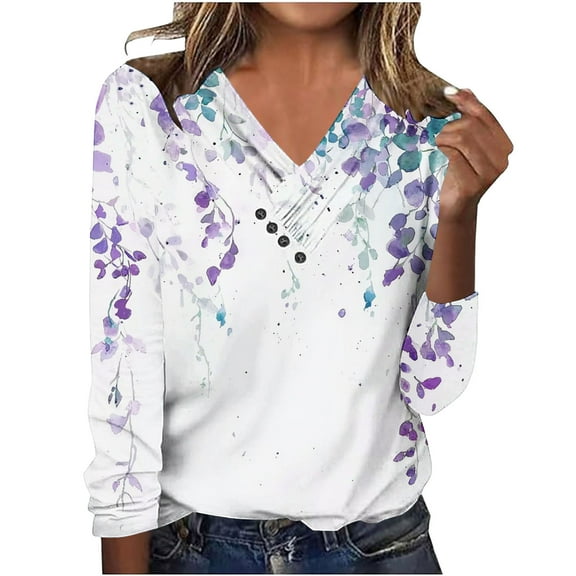 Women's Tops Long Sleeve T Shirts for Women Trendy Plus Size Pullover Oversized Tshirts My Items My Order