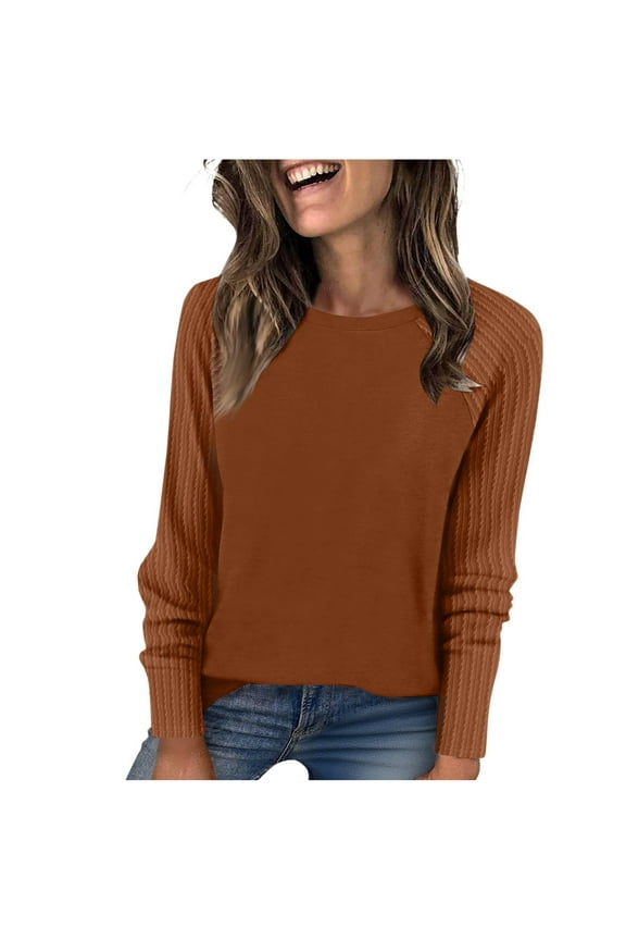 Women's Tops Long Sleeve Womens Shirts Trendy Spring Pullover Womens Tops Shirts My Items