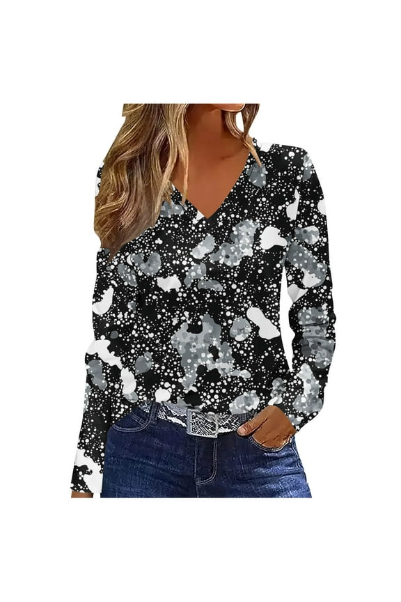 Womens Blouses Long Sleeve Petite Womens T Shirts Loose Fit with Pocket Pullover Oversized Tshirts for Women My Items My Order