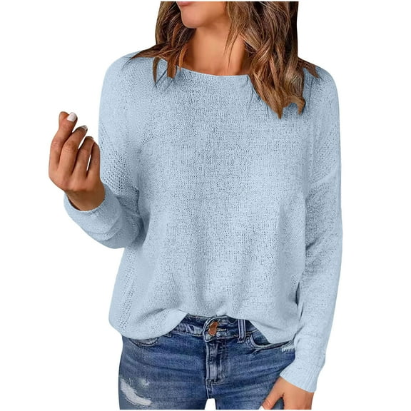 Womens Blouses Long Sleeve Womens Tops Casual Pullover Spring Tshirts Shirts for Women Oversized My Items