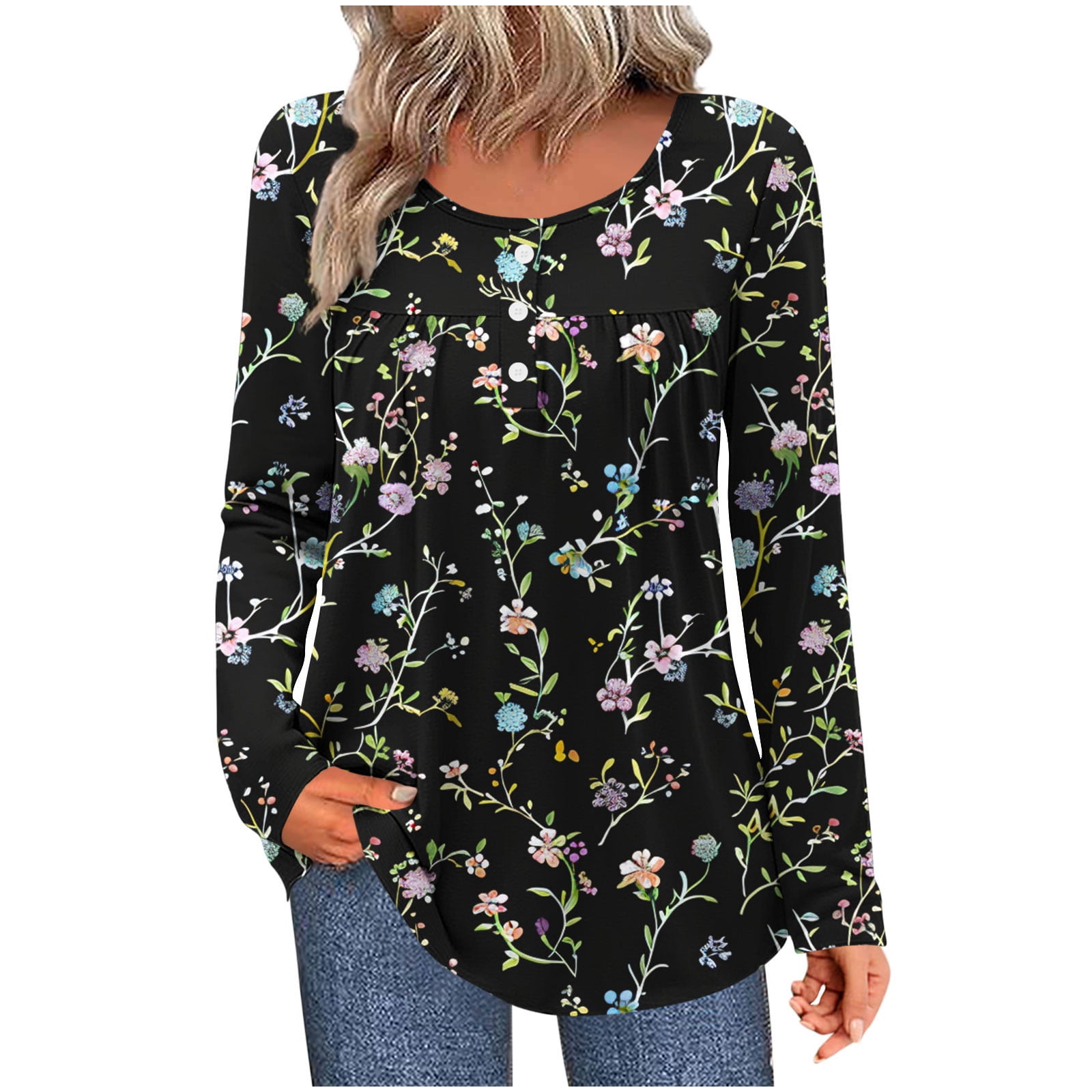 Fashion Fall Saving Womens Blouses Plus Size Long Sleeve Womens Tops Plus Size Pullover Tshirts Shirts My Items My Order