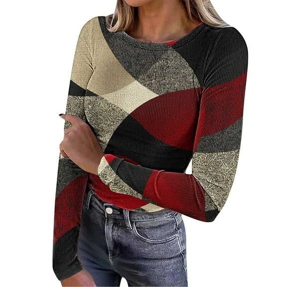 Fashion Fall Saving Womens Fall Fashion 2025 Long Sleeve Tops Womens Tops Fall Casual Pullover Oversized Tops for Women Western My Order My Items