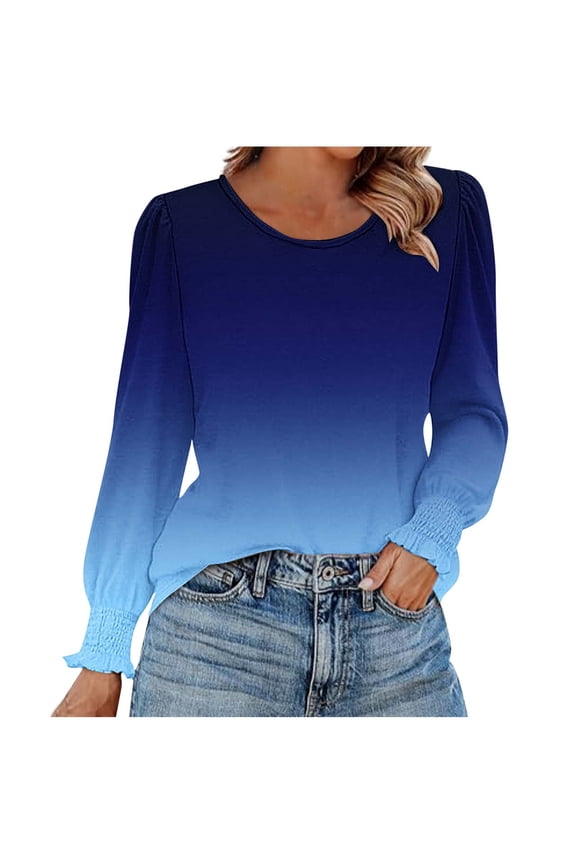 Womens Long Sleeve Tops Women's Tops Plus Size Pullover Plus Size Spring Clothes for Women My Items